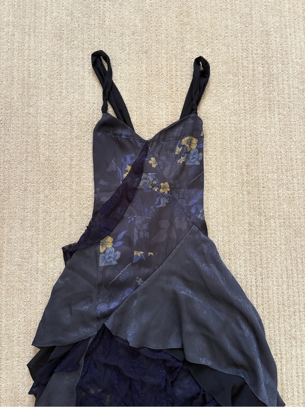 Free People Laughlin Vintage Lace Ruffles Dress